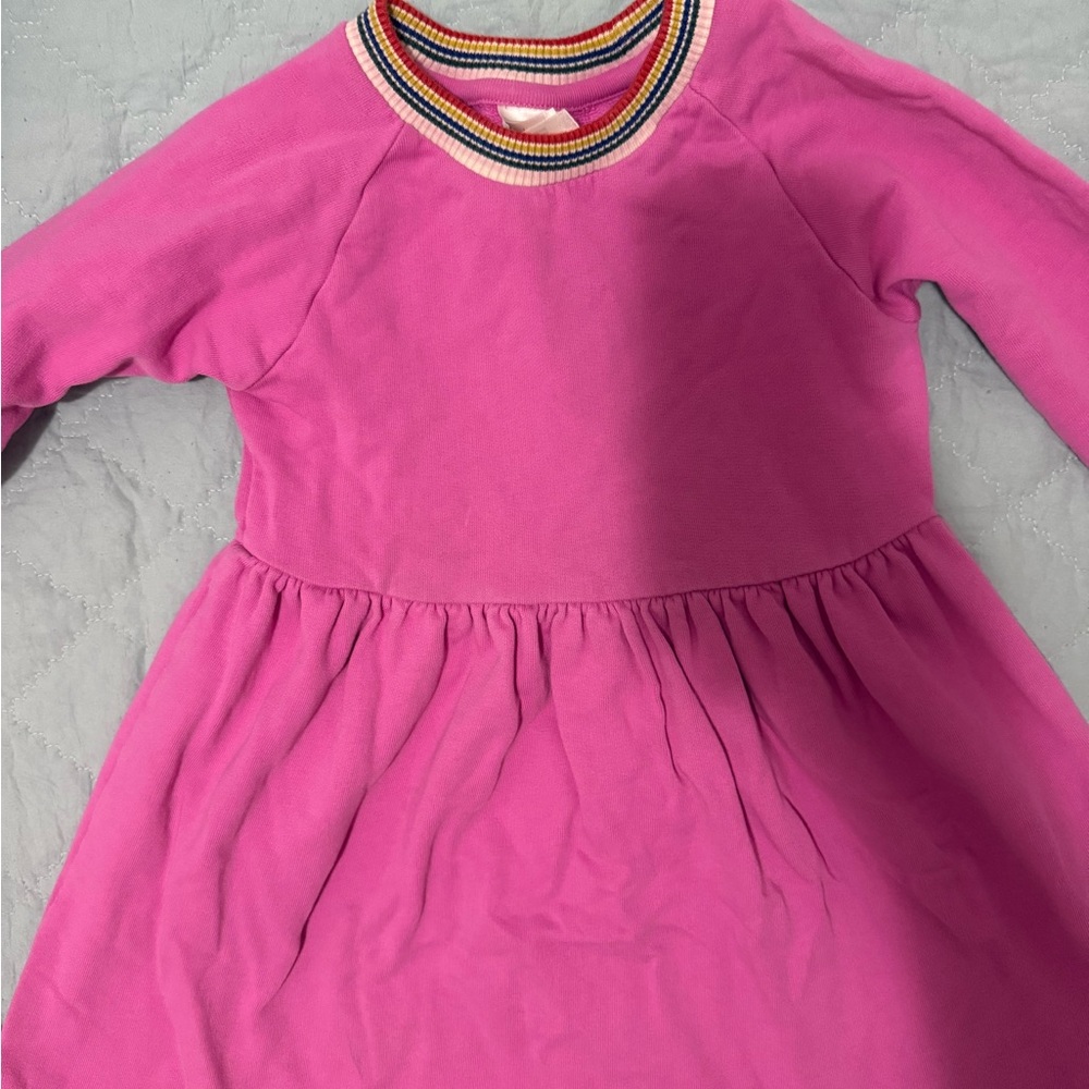 Hannah Andersson Pink Long-Sleeve Kids Dress